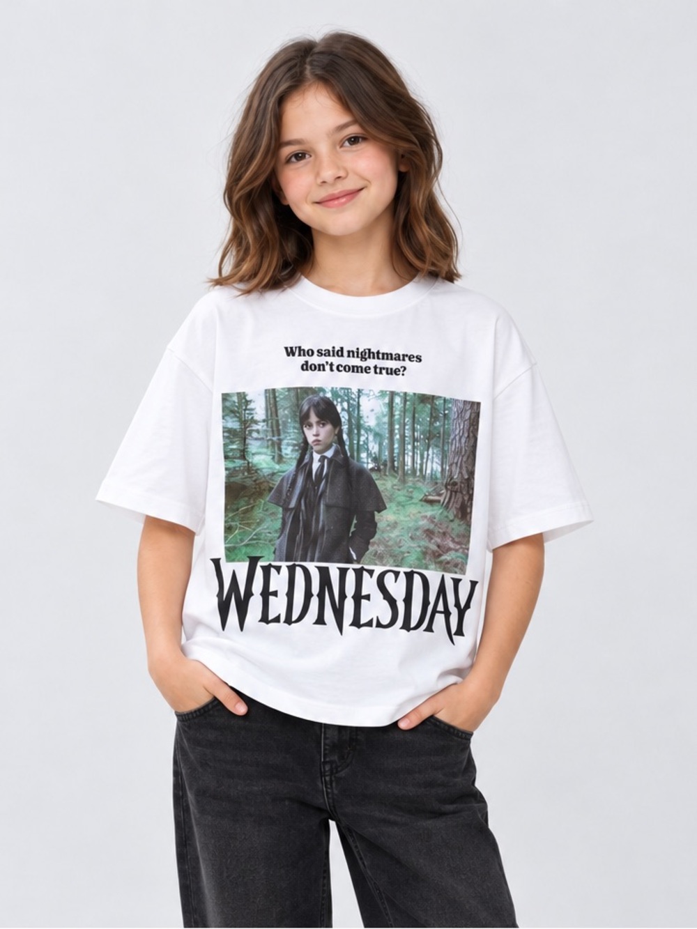 ZARA Wednesday Graphic Tee NWT